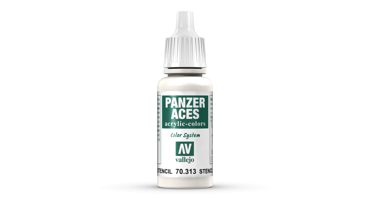 Peinture acrylique Prince August Panzer Aces - flacon 17 ml - Panzer Aces Marquage au Pochoir