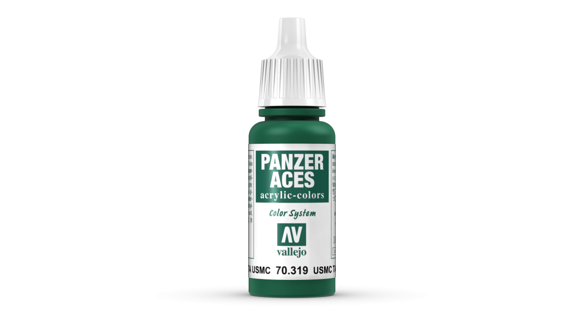 Peinture acrylique Prince August Panzer Aces - flacon 17 ml - Panzer Aces Equipage de Char USMC