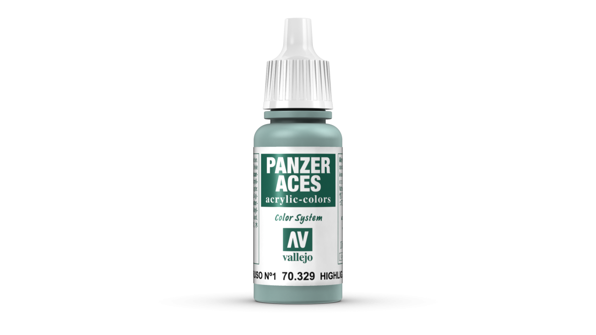 Peinture acrylique Prince August Panzer Aces - flacon 17 ml - Panzer Aces Eclairci Equip. Char Russe I