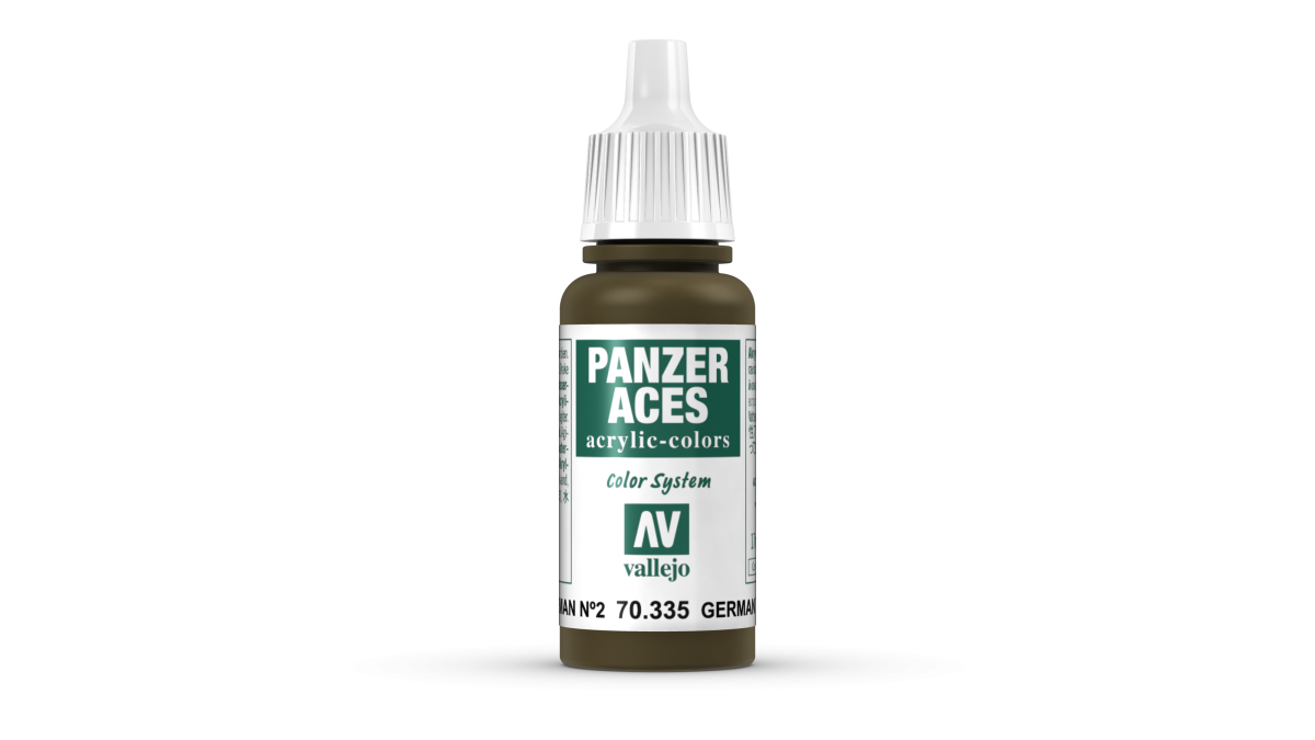 Peinture acrylique Prince August Panzer Aces - flacon 17 ml - Panzer Aces Equip.Char All. II (Feldgrau)