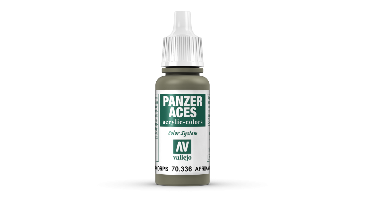Peinture acrylique Prince August Panzer Aces - flacon 17 ml - Panzer Aces Equip.Char Afrikakorps
