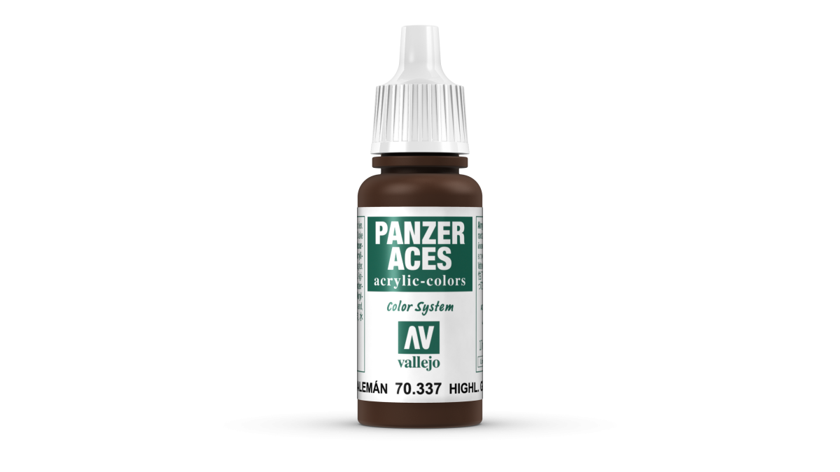 Peinture acrylique Prince August Panzer Aces - flacon 17 ml - Panzer Aces Eclaici Equip. Char All. (Noir)