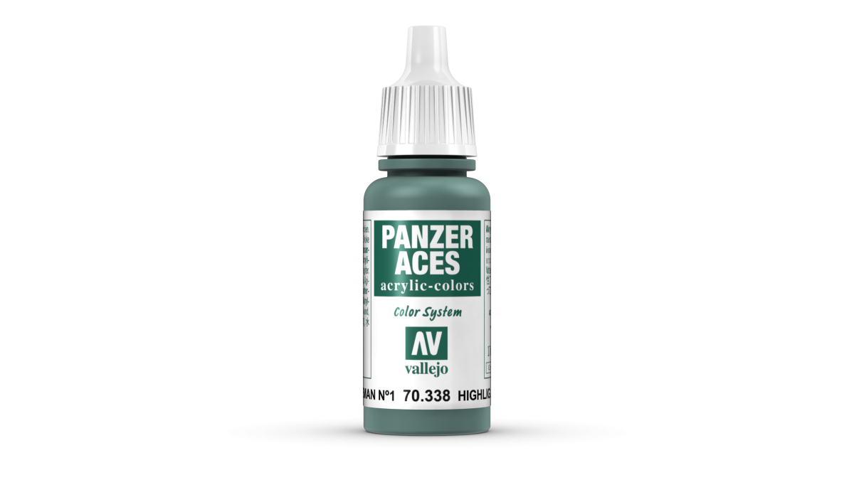 Peinture acrylique Prince August Panzer Aces - flacon 17 ml - Panzer Aces Eclaici Equip. E.C.All.(Feldgrau)