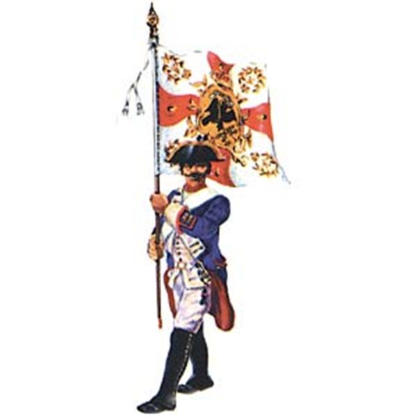 Prince August - 412 Prusse - Porte Drapeau - 54 mm