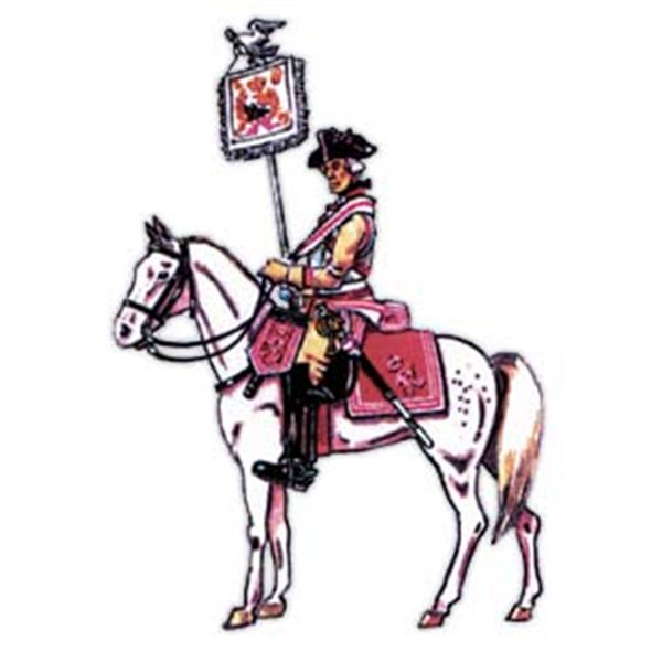 Prince August - 413 Cuirassier Porte Étendard Prusse - 54 mm