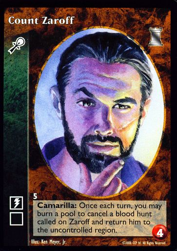 Count Zaroff [KoT set] - VTES CCG