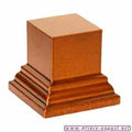 Prince August - Socle carré L.3 x l.3 x H.4cm Noisette