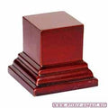 Prince August - Socle carré L.3 x l.3 x H.4cm Acajou
