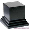 Prince August - Socle carré L.4 x l.4 x H.5cm Noir