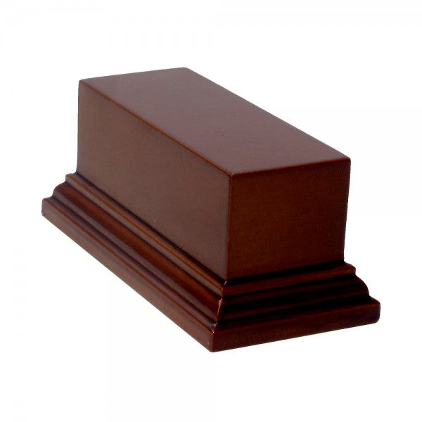 Prince August - Socle rectangulaire L.10 x l.4 x H.5cm Noisette