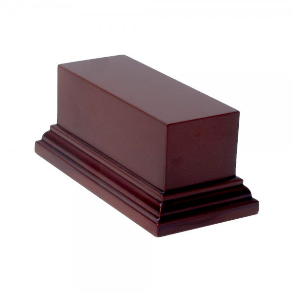 Prince August - Socle rectangulaire L.10 x l.4 x H.5cm Acajou