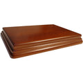 Prince August - Socle rectangulaire L.17 x l.12 x H.2cm Noisette