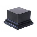 Prince August - Socle carré L.6 x l.6 x H.5cm Noir