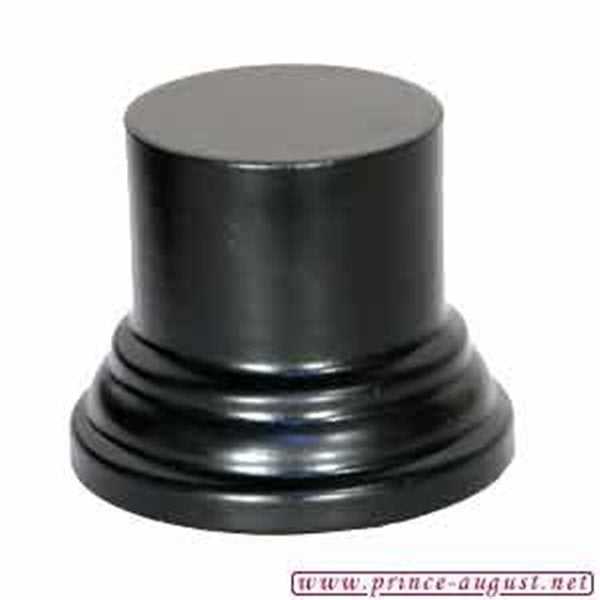 Prince August - Socle rond ⌀3.5 x H.4cm Noir