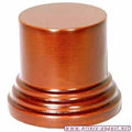 Prince August - Socle rond ⌀4.5 x H.5cm Noisette