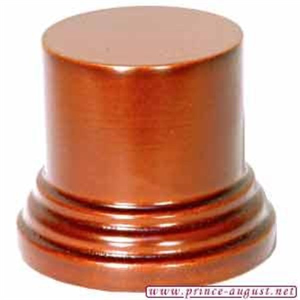 Prince August - Socle rond ⌀4.5 x H.5cm Noisette