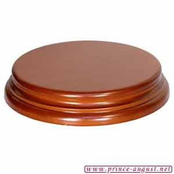Prince August - Socle rond ⌀11.5 x H.2.3cm Noisette