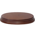 Prince August - Socle ovale L.17.5 x l.11.5 x H.2.5cm Noisette
