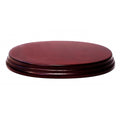 Prince August - Socle ovale L.20 x l.14 x H.2cm Acajou