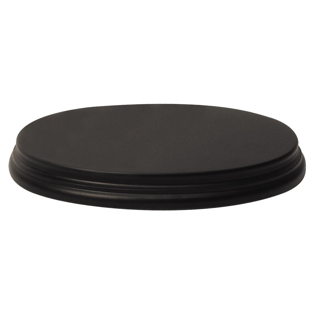 Prince August - Socle ovale L.20 x l.14 x H.2cm Noir