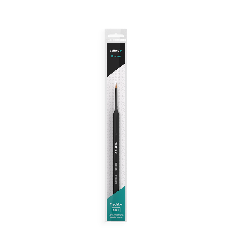 Prince August - Round Synthetic Brush, Triangular Handle No. 1