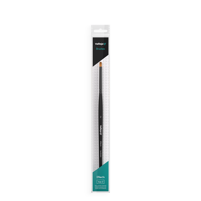 Prince August - Flat Rectangular Synthetic Brush No. 2