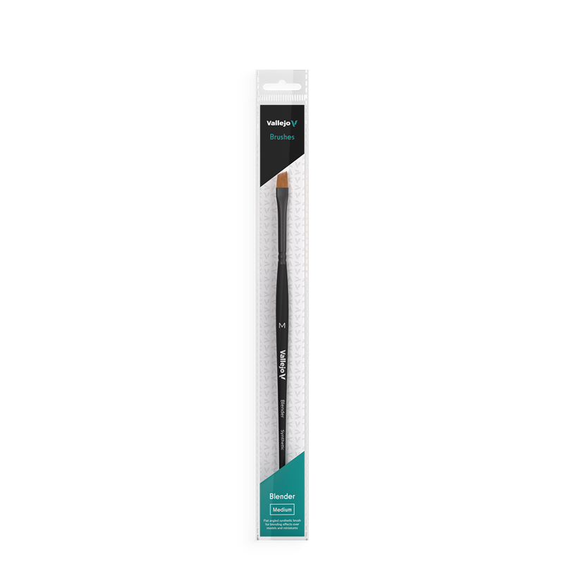 Prince August - Flat Angled Synthetic Brush Medium
