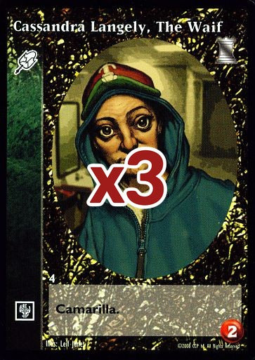 Cassandra Langely, The Waif [KoT set] - VTES CCG