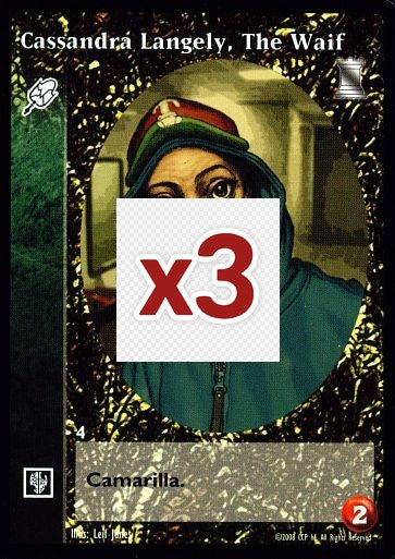 Cassandra Langely, The Waif [KoT set] - VTES CCG