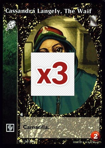 Cassandra Langely, The Waif [KoT set] - VTES CCG
