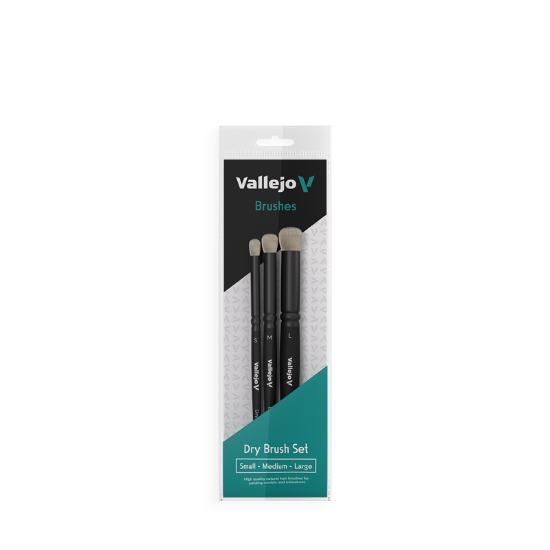 Prince August - Dry Brush Set Natural Hair (S, M & L)