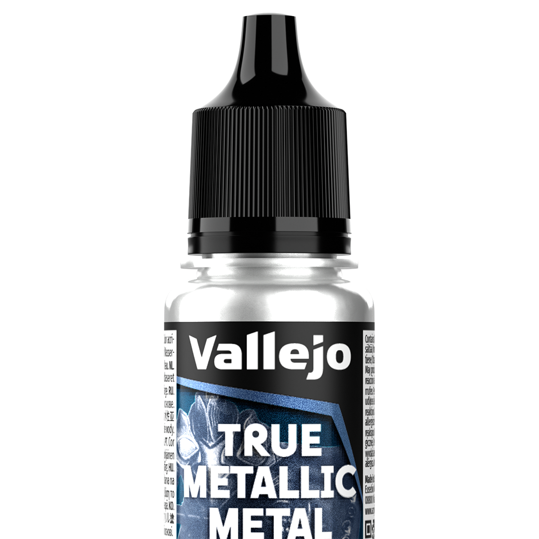 Peinture acrylique Prince August TMM - flacon 18 ml - TMM LIGHT 101 - Argent sterling