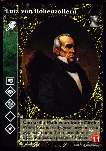 Lutz von Hohenzollern [KoT set] - VTES CCG