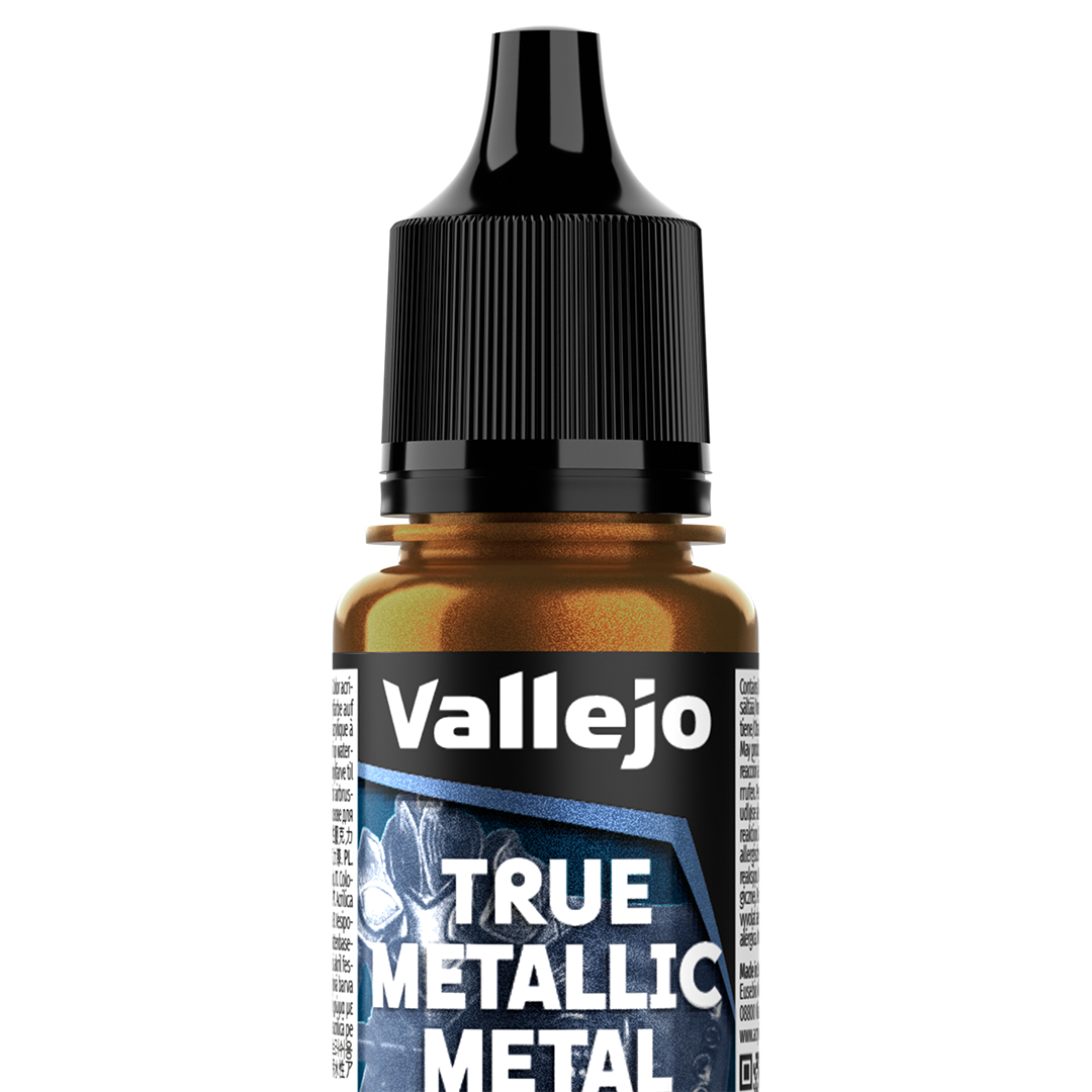 Peinture acrylique Prince August TMM - flacon 18 ml - TMM AIRBRUSH 177 - Or arcanique