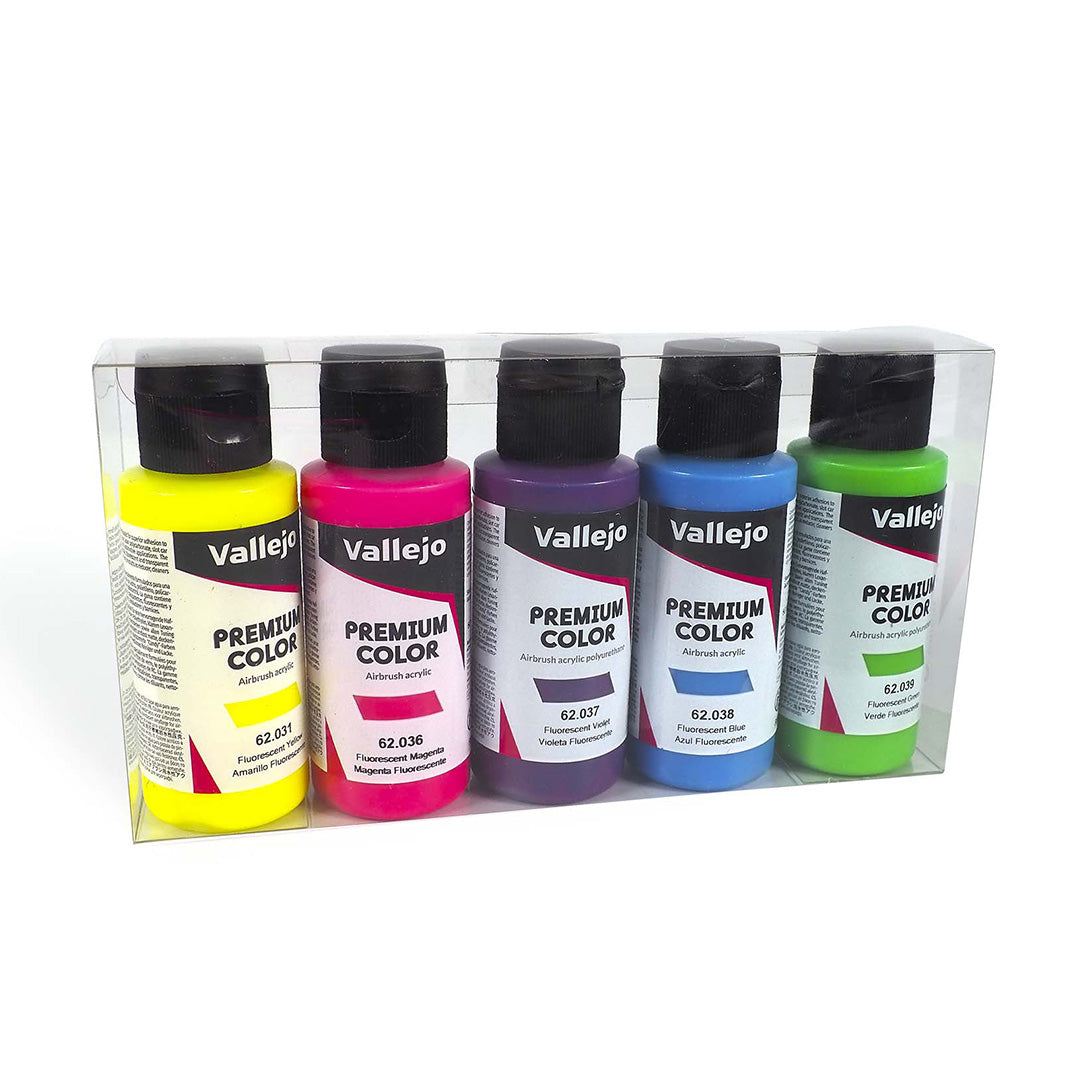 Vallejo - Set de 5 teintes Fluo 60ml