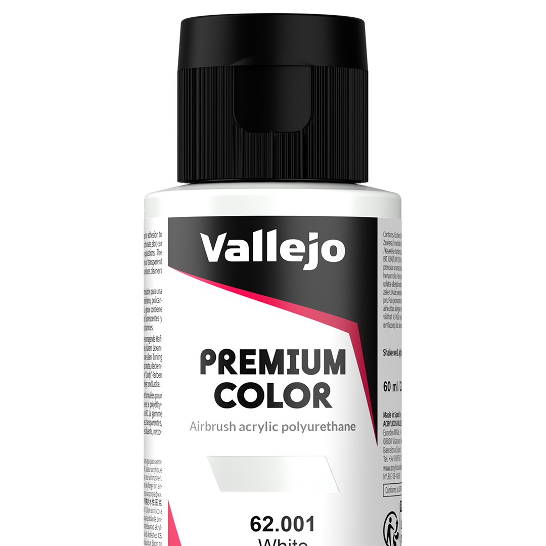 Peinture acrylique Prince August Premium - flacon 60 ml - Premium Opaque - White - Blanc