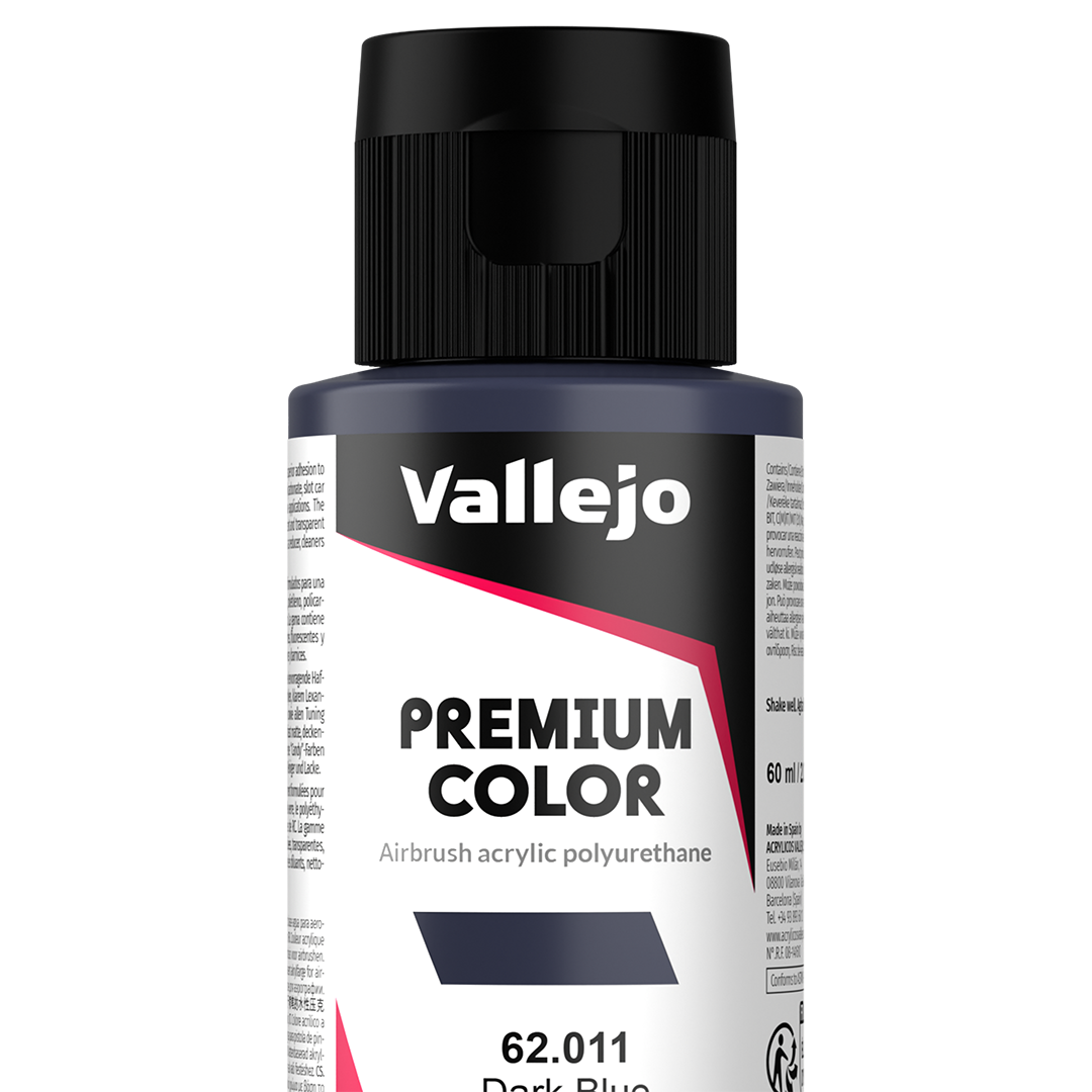 Peinture acrylique Prince August Premium - flacon 60 ml - Premium Opaque - Basic Blue - Dark Blue - Bleu Foncé