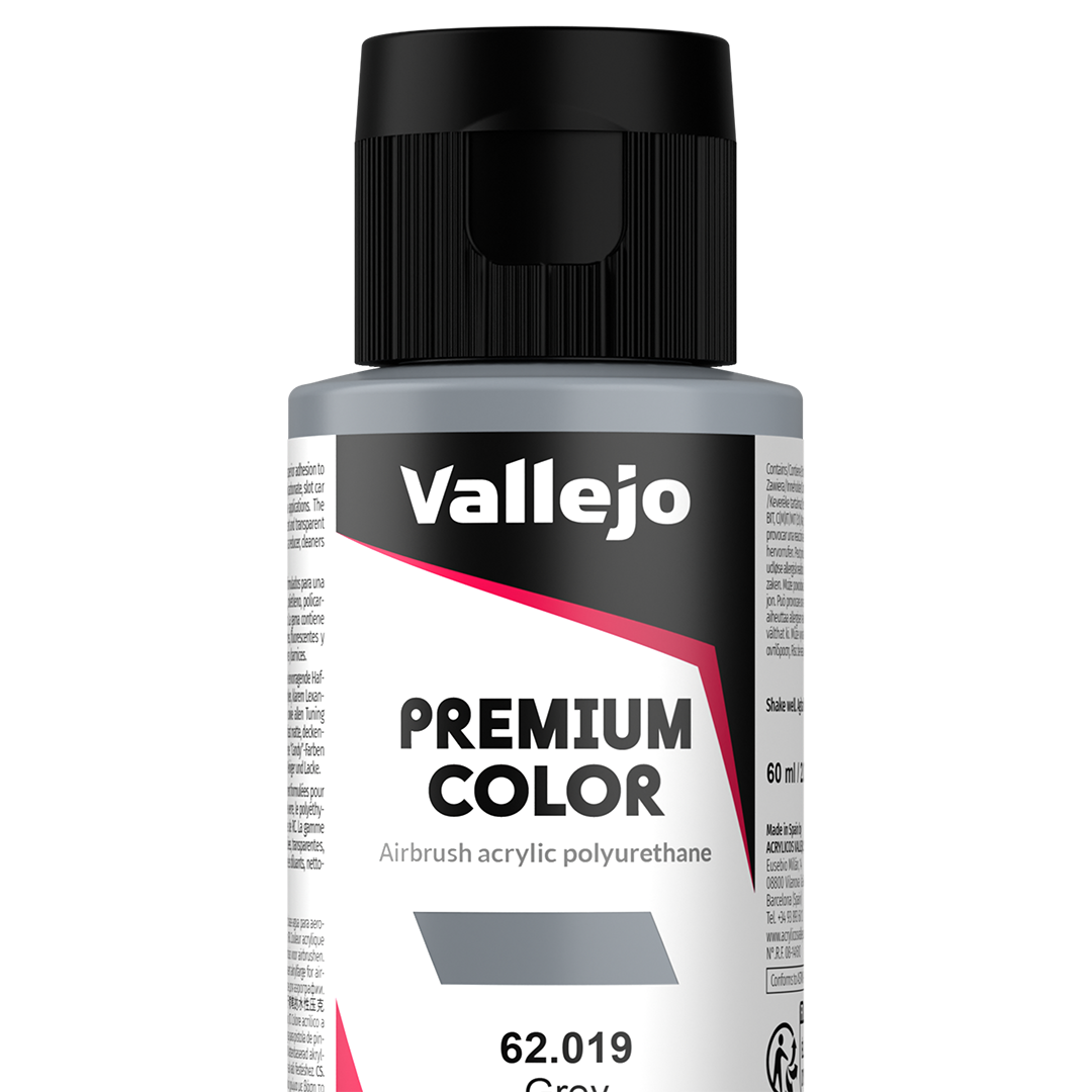 Peinture acrylique Prince August Premium - flacon 60 ml - Premium Opaque - Grey - Gris