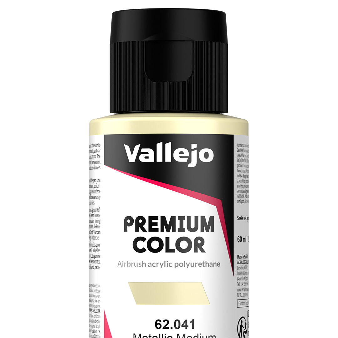 Auxiliaire peinture Prince August Premium - flacon 60 ml - Premium Métallique - Metallic Medium - Médium Métallique