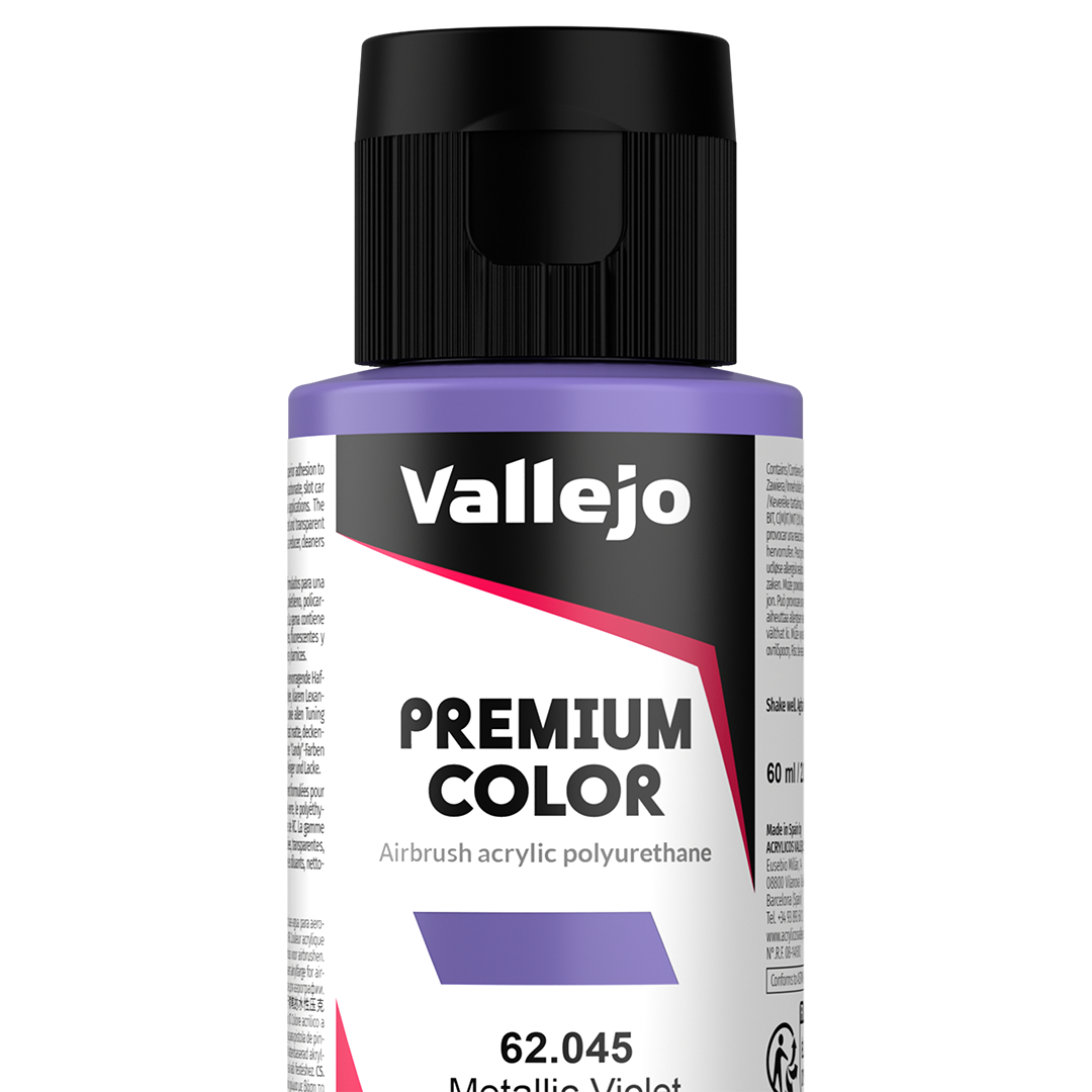 Peinture acrylique Prince August Premium - flacon 60 ml - Premium Métallique - Metallic Violet - Violet Métallique
