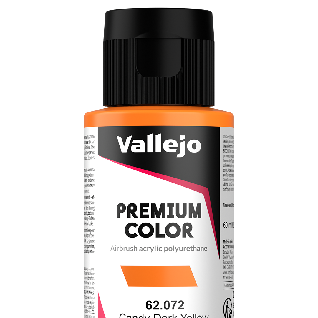 Peinture acrylique Prince August Premium - flacon 60 ml - Premium Candy - Candy Yellow - Jaune Candy