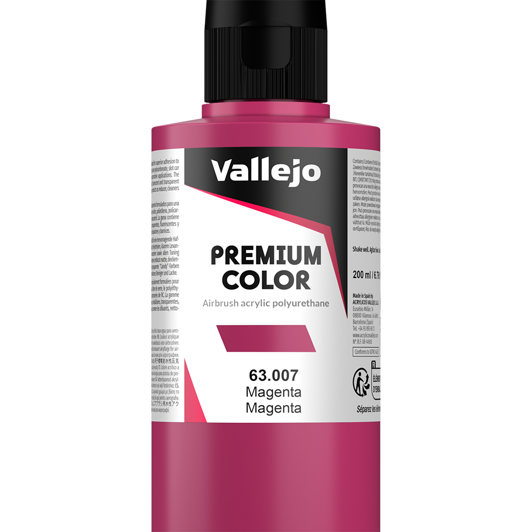 Peinture acrylique Prince August Premium - flacon 200 ml - Premium Opaque - Carmine - Carmin