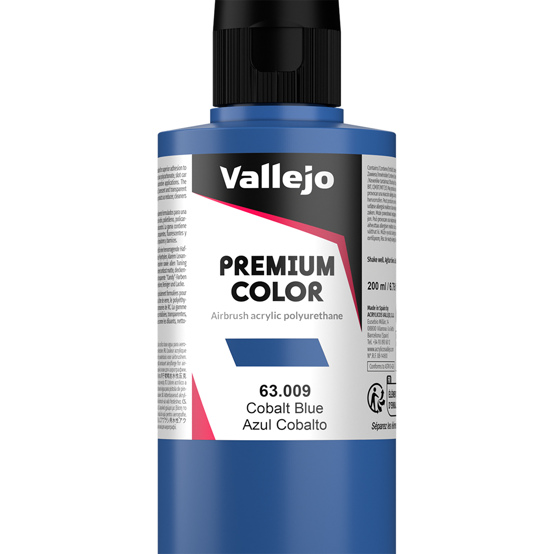 Peinture acrylique Prince August Premium - flacon 200 ml - Premium Opaque - Cobalt Blue - Bleu Cobalt