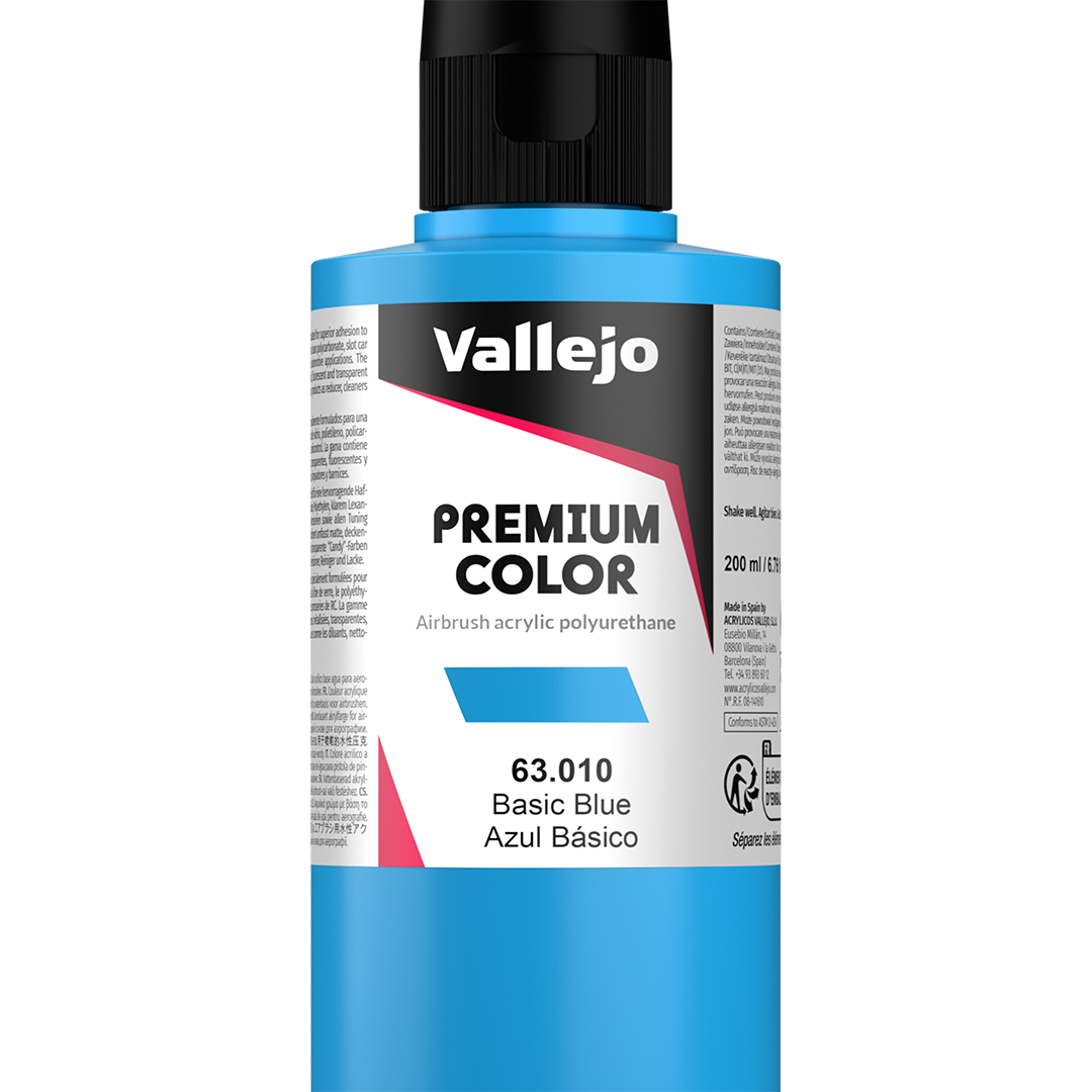 Apprêt Prince August Premium - flacon 200 ml - Premium Opaque - Basic Blue - Bleu de Base