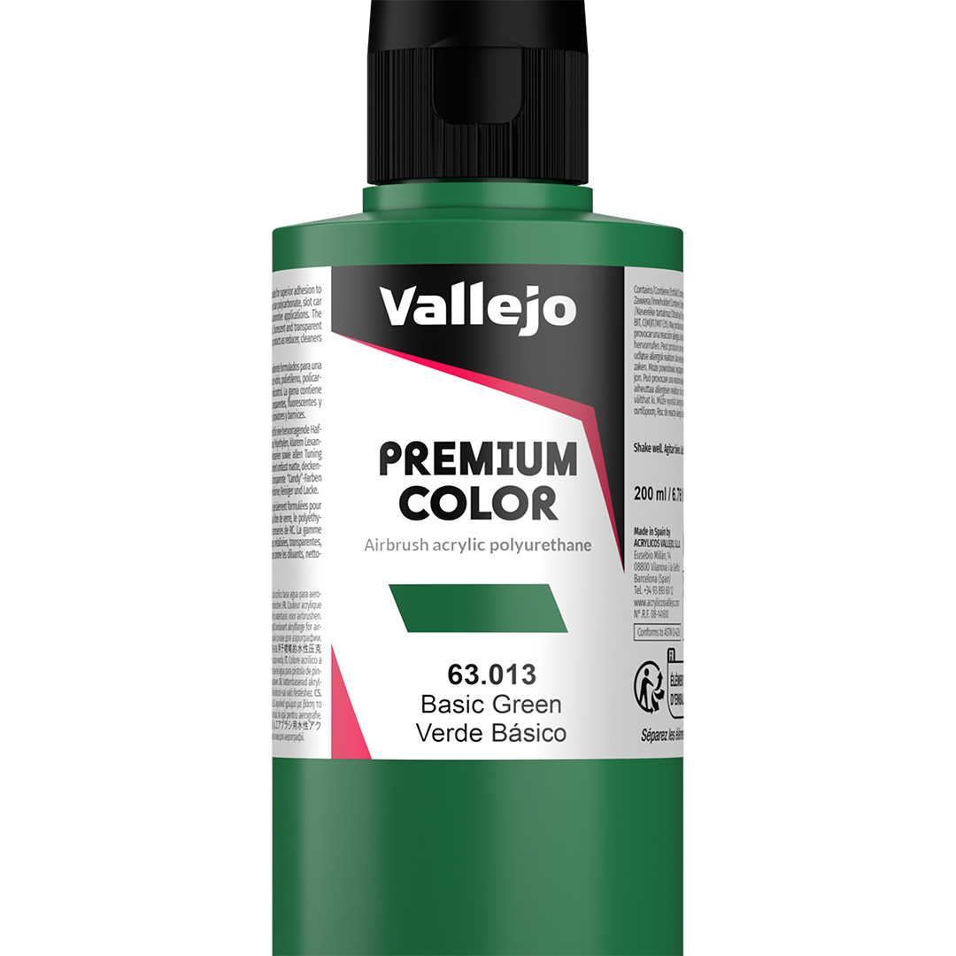 Apprêt Prince August Premium - flacon 200 ml - Premium Opaque - Basic Green - Vert de Base