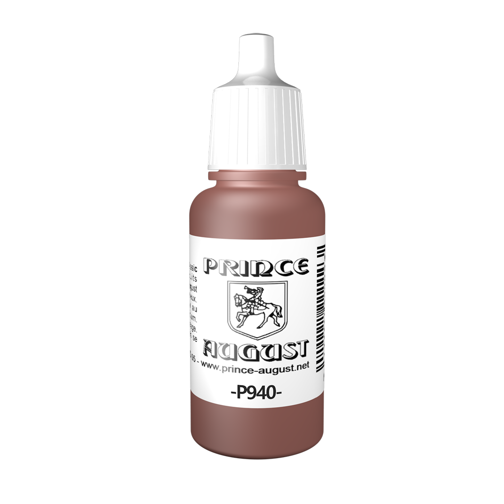 Peinture acrylique Prince August Classic - flacon 17 ml - 138 - Marron Cuir