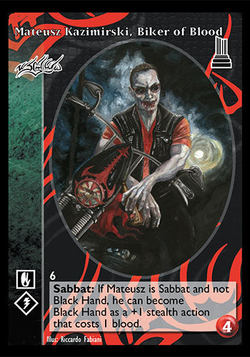 Mateusz Kazimirski, Biker of Blood [TU set] - VTES CCG