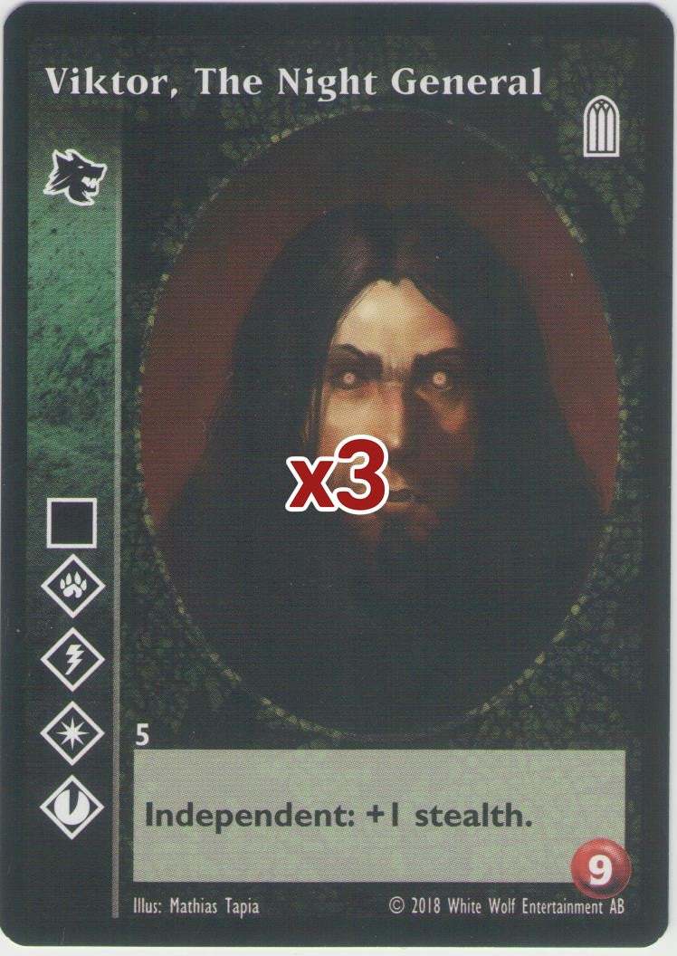 Viktor, The Night General [KoT Reprint 1 set] - VTES CCG