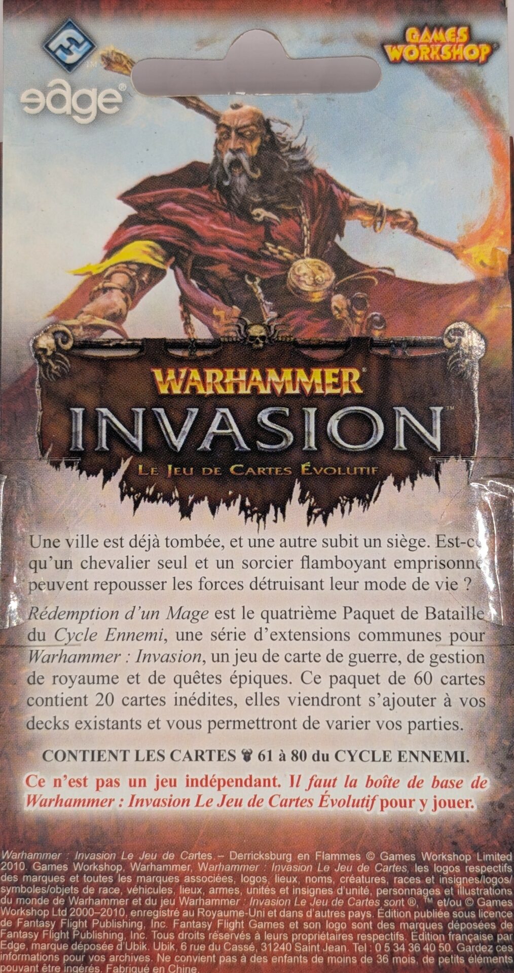 Rédemption d'un Mage [Warhammer Invasion]