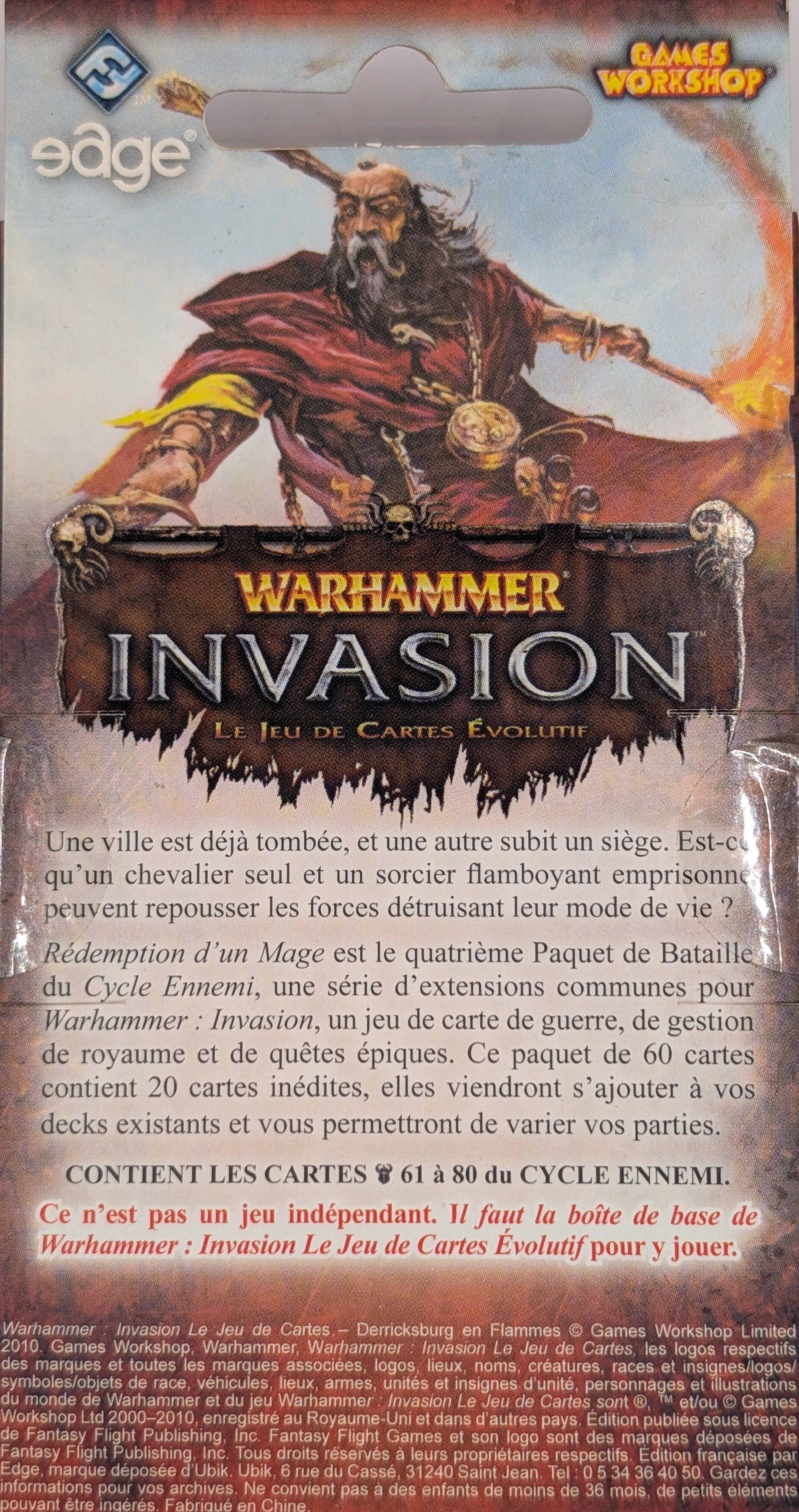 Rédemption d'un Mage [Warhammer Invasion]